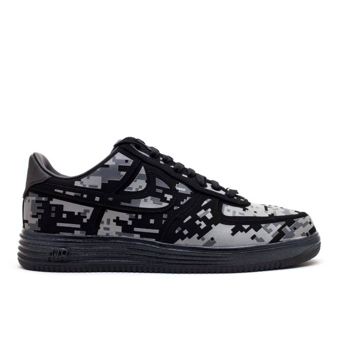 ナイキ Nike 【 Lunar Force 1 Digi Nrg 'Camo Black' Men Black/Reflect Silver-Dark Grey 】 ルーナー・ルナー メンズ 黒色 ブラック 灰色 グレー