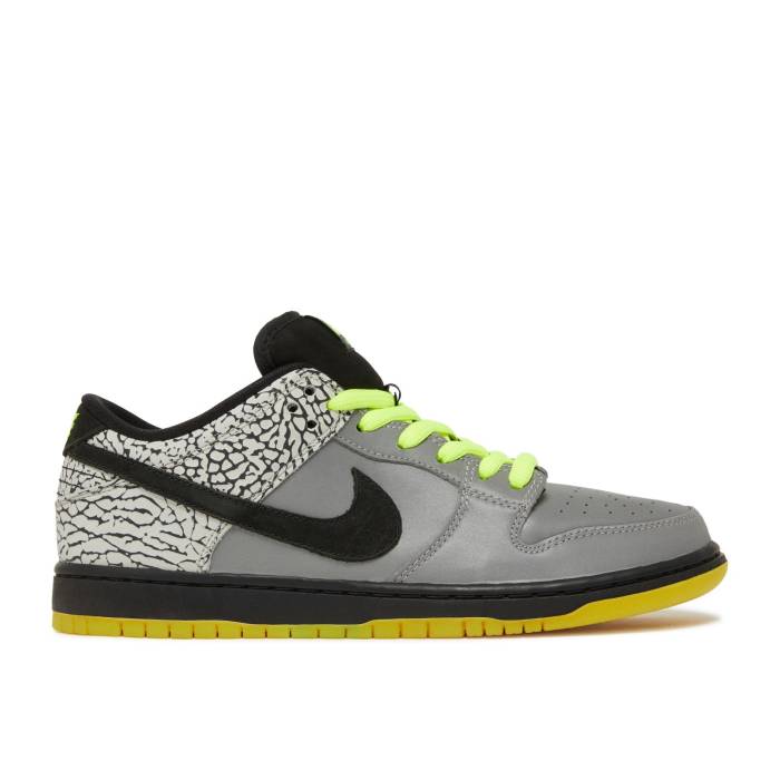 ナイキ Nike 【 Dunk Low Premium Sb Qs \u0027112\u0027 Men Metallic Silver/Black-Volt 】 ダンク Premium 割り増し金 エスビー メンズ Silver しろがね色・しろがね色