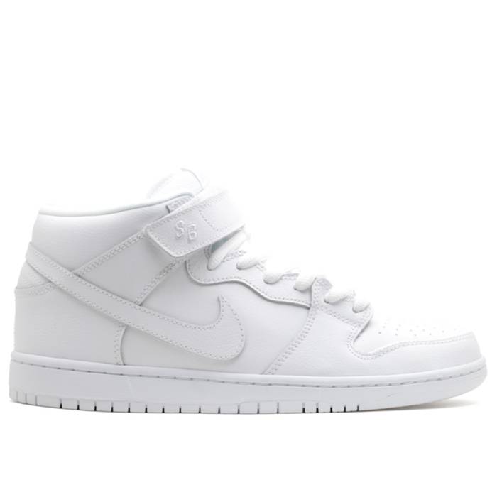 ナイキ Nike 【 Dunk Mid Pro Sb Men White/White-Lt Base Grey 】 ダンク ミッド 労働者階級 エスビー メンズ 白いこと 白いこと 薄墨色 薄墨色