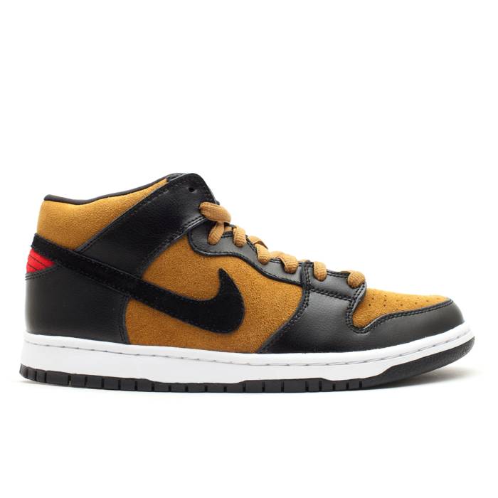 ナイキ Nike 【 Dunk Mid Pro Sb Men Golden Hops/Black-Varsity Red 】 ダンク ミッド プロ エスビー メンズ Red 赤・レッド｜スニケス
