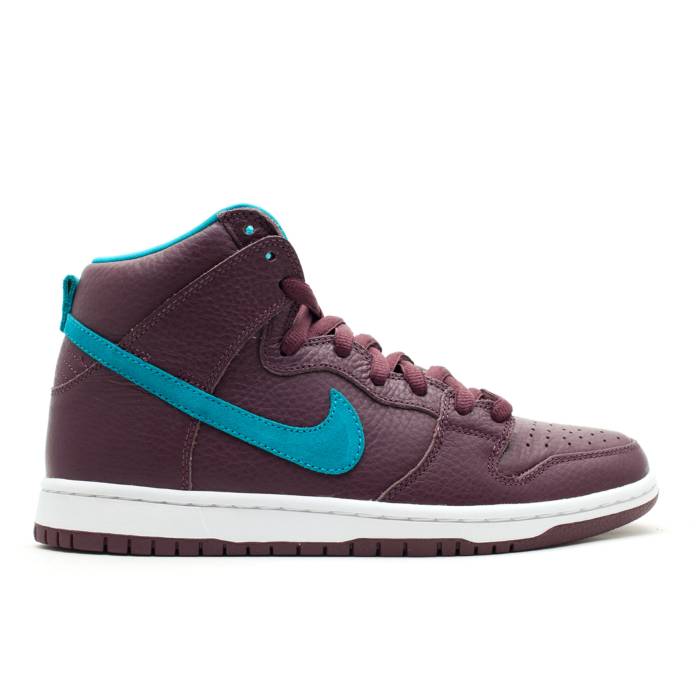 ナイキ Nike 【 Dunk High Premium Sb Men Deep Burgundy/Aquamarine 】 ダンク ハイ Premium プレミアム エスビー メンズ ディープ ワイン色・バーガンディー アクアマリン｜スニケス