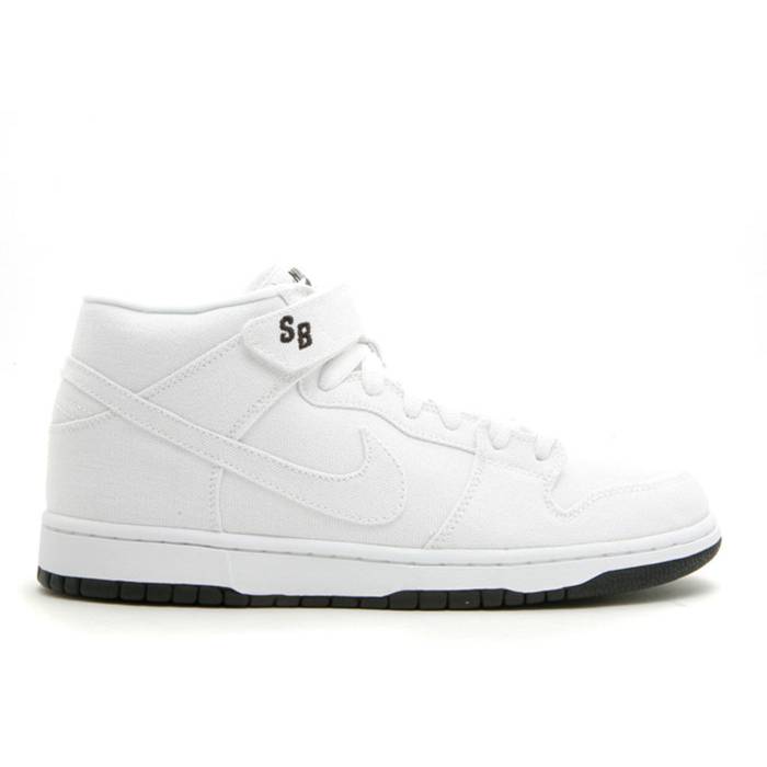 ナイキ Nike 【 Dunk Mid Pro Sb Men White/White 】 ダンク ミッド 労働者階級 エスビー メンズ 白いこと 白いこと