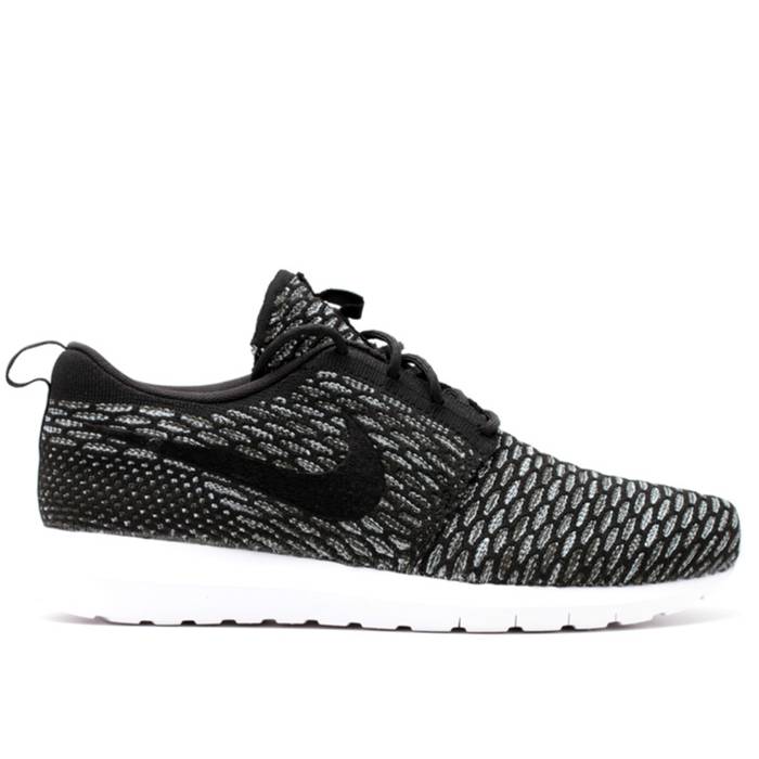 ナイキ Nike 【 Flyknit Rosherun \u0027Black Sequoia\u0027 Men Black/Black-Sq-Lt Armry Bl 】 飛球編み物 置き目シラン メンズ 黒いこと 黒いこと 靴-メンズ靴