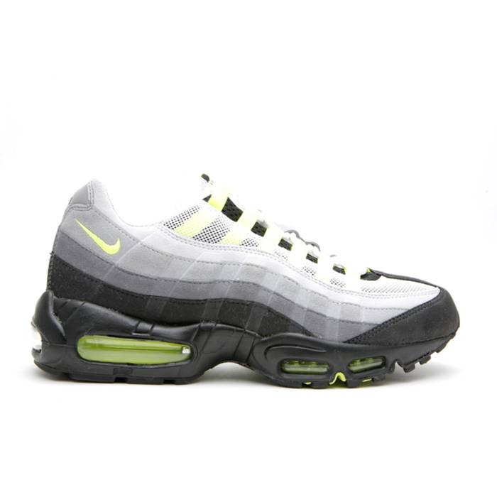 ナイキ Nike 【 Air Max 95 'Neon' 2010 Men Cool Grey/Neon Yellow 】 マックス メンズ クール 灰色 グレー yellow 黄色・イエロー｜スニケス
