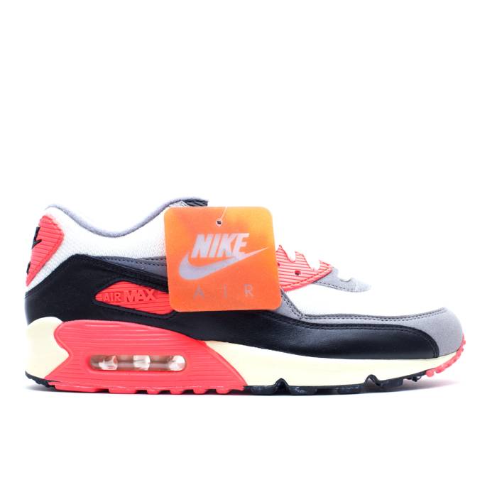 ナイキ Nike 【 Air Max 90 Og Vintage \u0027Infrared\u0027 2013 Men Sail/Cool Grey/Medium Grey/Infrared 】 マックス vintage ビンテージ・ヴィンテージ メンズ 冷やりとした 薄墨色 薄墨色 メンズ靴-スニーカー