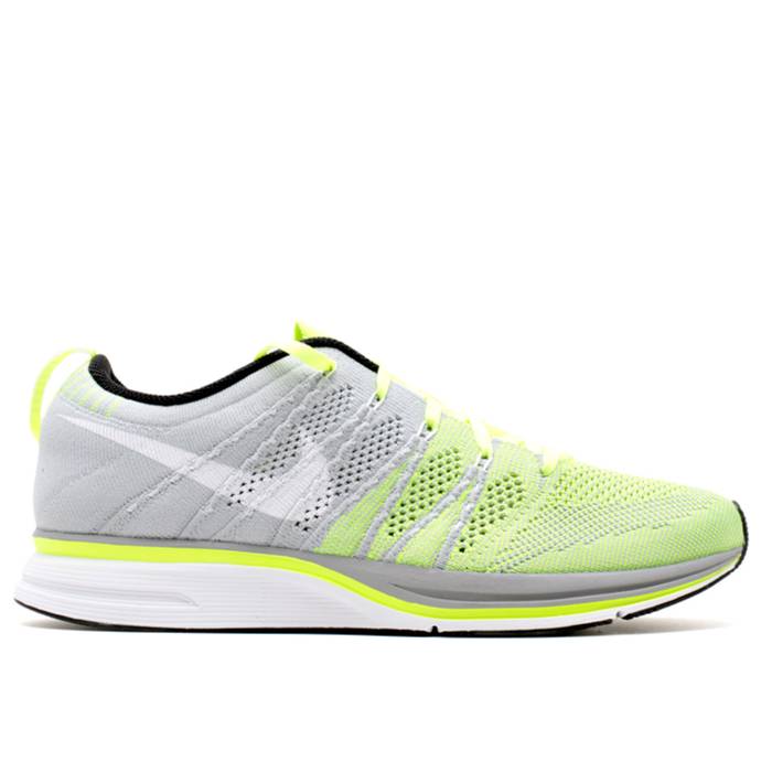 ナイキ Nike 【 Flyknit Trainer + \u0027Volt White\u0027 Men Volt/White-Tarp Green 】 飛球編み物 調教師 メンズ green 緑・緑であること メンズ靴-スニーカー