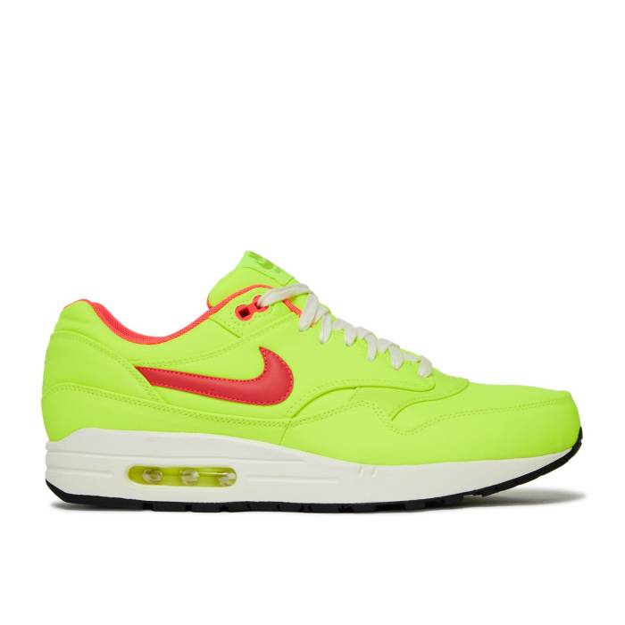 ナイキ Nike 【 Air Max 1 Premium Qs \u0027Magista Pack\u0027 Men Volt/Hyper Punch/Ivory 】 マックス Premium 割り増し金 メンズ 象牙色