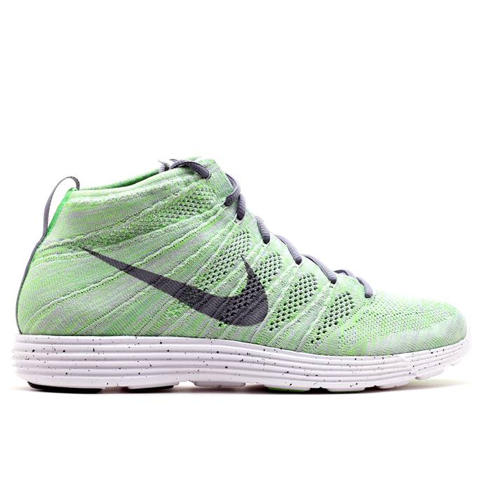 ナイキ Nike 【 Lunar Flyknit Chukka Men Wlf Grey/Cl Gry-Elctrc Grn-Wht 】 ルーナー・ルナー フライニット チャッカ メンズ 灰色 グレー｜スニケス