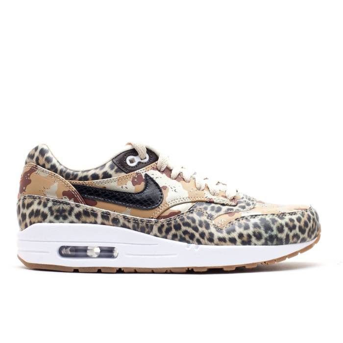 ナイキ Nike 【 Wmns Air Max 1 Prm 'Atmos' Women Metallic Gold Silk/Black/Classic Brwn 】 マックス レディース ゴールド 黒色 ブラック クラシック｜スニケス