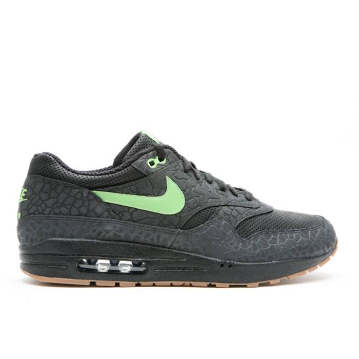 ナイキ Nike 【 Huf X Air Max 1 Premium 'Hufquake' Men Black/Green Bean/White 】 HUF ハフ マックス Premium プレミアム メンズ 黒色 ブラック green 緑・グリーン 白色 ホワイト|スニケス