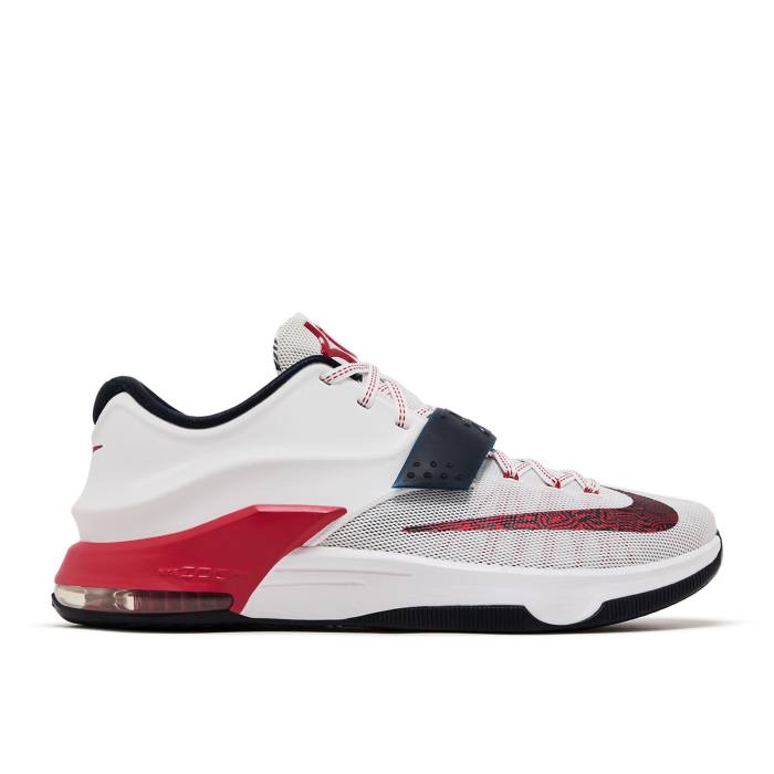ナイキ Nike 【 Kd 7 'Usa' Men White/Obsidian-University Red 】 メンズ 白色 ホワイト Red 赤・レッド|スニケス