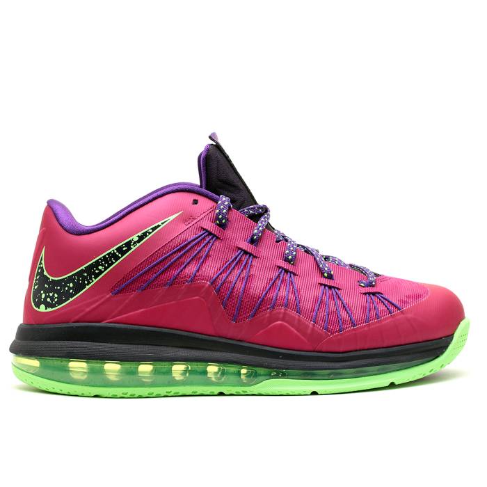 ナイキ Nike 【 Air Max Lebron 10 Low 'Lebroncurial' Men Raspberry Red/Court Purple-Flash Lime 】 マックス Lebron レブロン メンズ Red 赤・レッド コート ライム