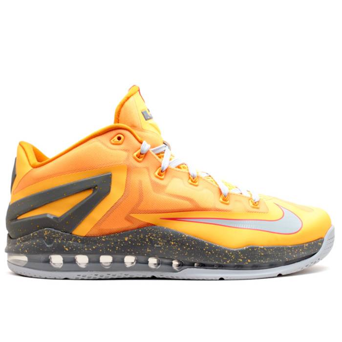 ナイキ Nike 【 Max Lebron 11 Low \u0027Floridian\u0027 Men Atomic Mango/Light Base Grey-Kumquat 】 マックス Lebron レブロン メンズ スニーカー-メンズ靴