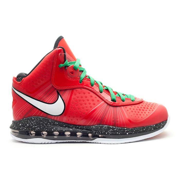 ナイキ Nike 【 Lebron 8 V/2 'Christmas' Men Sport Red/White/Black/Victory Green 】 Lebron レブロン メンズ Red 赤・レッド 白色 ホワイト 黒色 ブラック Victory ビクトリー green 緑・グリーン｜スニケス