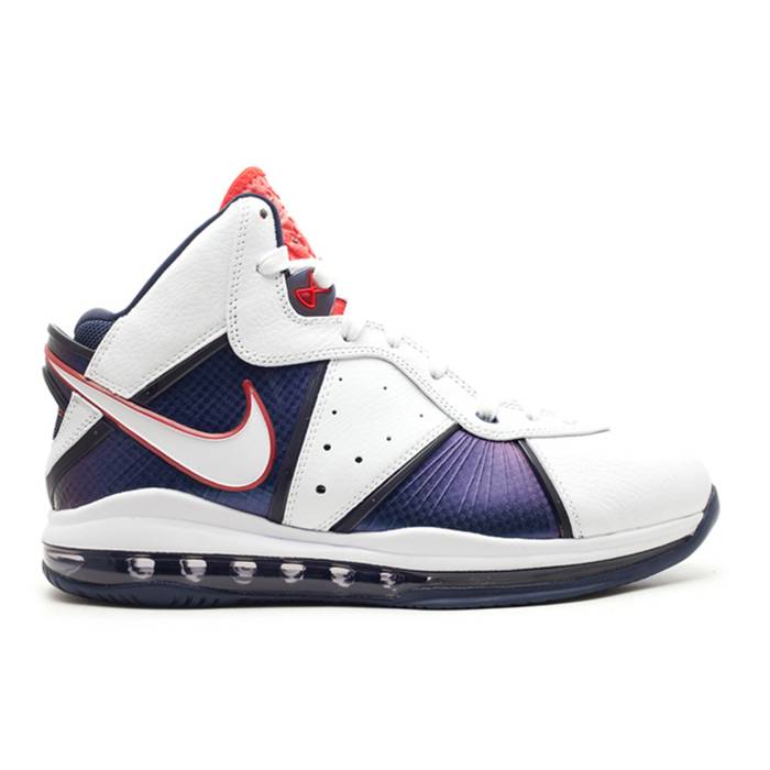 ナイキ Nike 【 Lebron 8 \u0027Veterans Day\u0027 Men White/White-Midnight Navy-Varsity Red 】 Lebron レブロン メンズ 白いこと 白いこと Red 赤・赤いこと