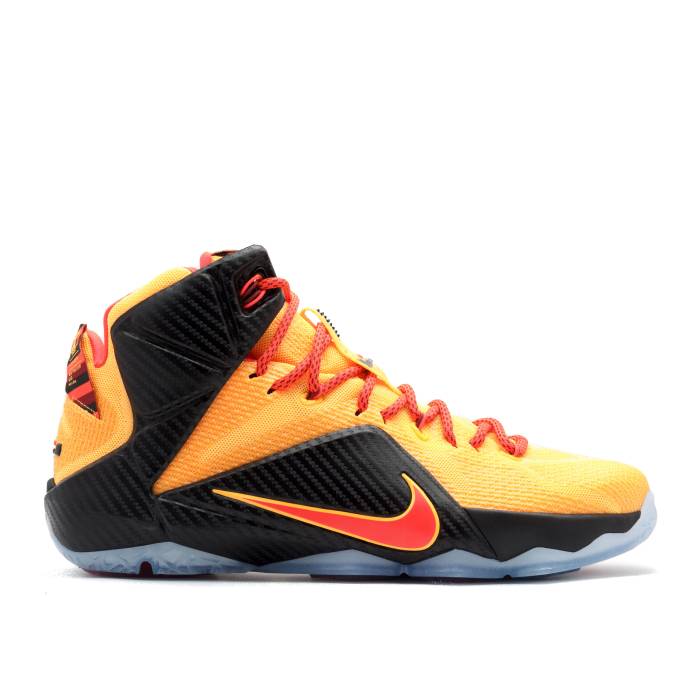 ナイキ Nike 【 Lebron 12 'Cle' Men Laser Orange/Green Glow-Black 】 Lebron レブロン メンズ Laser レーザー orange 橙・オレンジ green 緑・グリーン