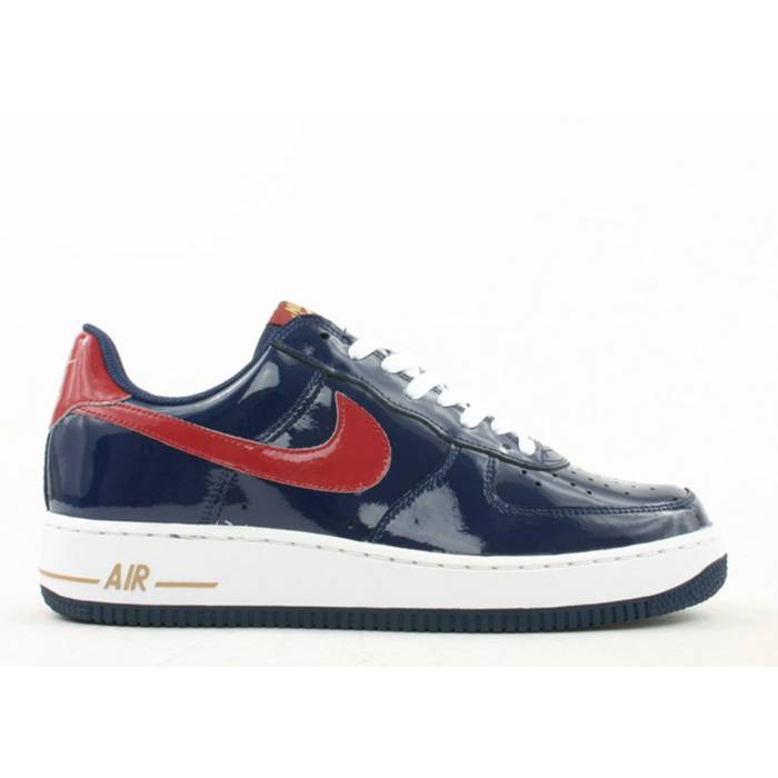 ナイキ Nike 【 Air Force 1 Men Midnight Navy/Varsity Crimson-Jersey Gold 】 メンズ 紺色 米国海軍 ゴールド