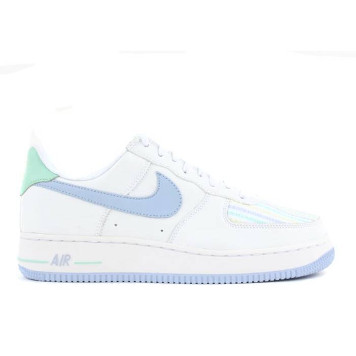 ナイキ Nike 【 Air Force 1 Premium \u0027Seersucker\u0027 Men White/Light Marine-Medium Mint-Halo 】 Premium 割り増し金 メンズ 白いこと 白いこと