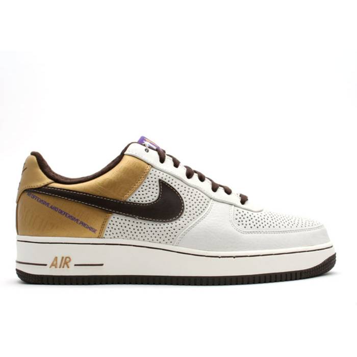 ナイキ Nike 【 Air Force 1 Premium 07 Cooper \u0027Michael Cooper\u0027 Men Sail/Baroque Brown-Metallic Gold 】 Premium 割り増し金 メンズ ゴールド