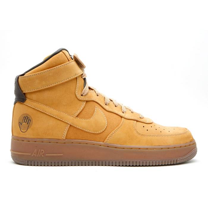 ナイキ Nike 【 Bobbito Garcia X Air Force 1 High Men Sanded Gold/Sanded Gold-Wheat 】 ご機嫌 メンズ ゴールド