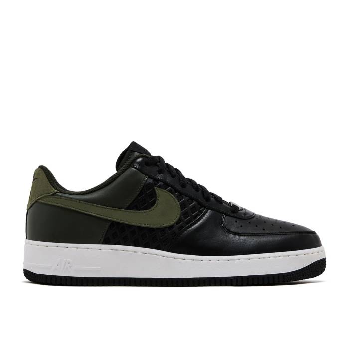 ナイキ Nike 【 Air Force 1 Low Premium Men Black/ Dark Army-White 】 Premium プレミアム メンズ 黒色 ブラック