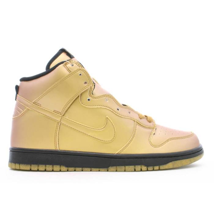 ナイキ Nike 【 Dunk High \u0027Olympic\u0027 Men Metallic Gold/Metallic Gold-Black 】 ダンク ご機嫌 メンズ ゴールド