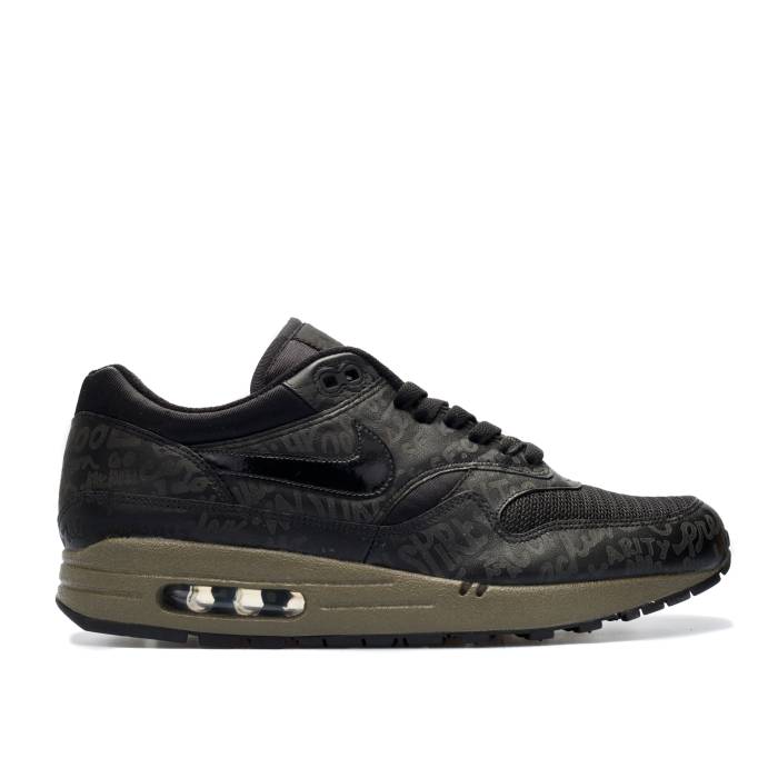 ナイキ Nike 【 Air Max 1 'Powerwall - Black Olive' Men Black/Black/Olive Grey 】 マックス 黒色 ブラック メンズ 黒色 ブラック olive オリーブ 灰色 グレー|スニケス
