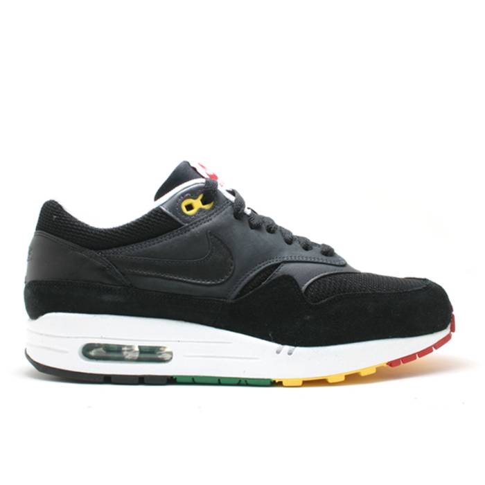 ナイキ Nike 【 Air Max 1 \u0027Rasta\u0027 Men Black/Black/Anthracite/Pine Green 】 マックス メンズ 黒いこと 黒いこと green 緑・緑であること