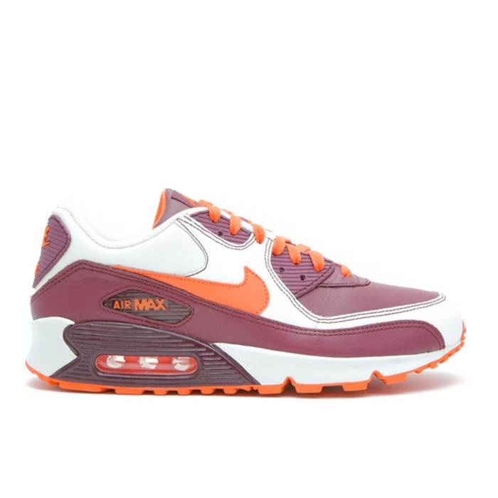 ナイキ Nike 【 Air Max 90 Leather Men Sail/Orange Blaze-Deep Garnet 】 マックス レザー メンズ orange 橙・オレンジ