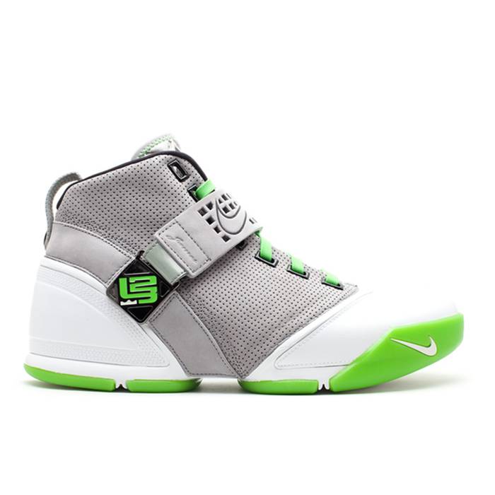 ナイキ Nike 【 Zoom Lebron 5 \u0027Dunkman\u0027 Men Mdm Grey/Mdm Gry-Mn Grn-White 】 望遠レンズ Lebron レブロン メンズ 薄墨色 薄墨色