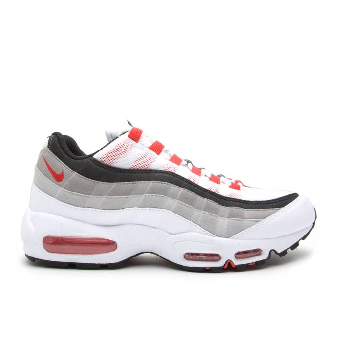 ナイキ Nike 【 Air Max 95 \u0027Cement Red\u0027 Men White/Cmt Red-Ntrl Gry-Mdm Gry 】 マックス メンズ 白いこと 白いこと