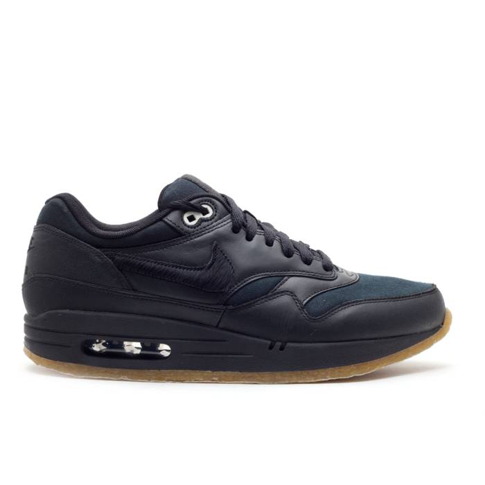 ナイキ Nike 【 Air Max 1 Premium \u0027Crepe - Black\u0027 Men Black/Black/Sail 】 マックス Premium 割り増し金 メンズ 黒いこと 黒いこと