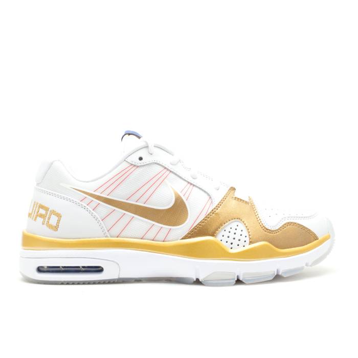 ナイキ Nike 【 Trainer 1.2 Low Mp Prem \u0027Manny Pacquiao\u0027 Men White/Metallic Gold-White 】 調教師 メンズ 白いこと 白いこと