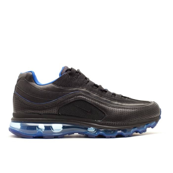 ナイキ Nike 【 Air Max 24-7 Men Black/Black-Lyon Blue 】 マックス メンズ 黒いこと 黒いこと 青碧 青碧