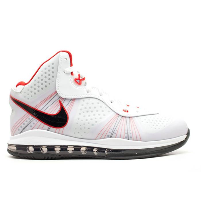 ナイキ Nike 【 Lebron 8 V/2 \u0027Home\u0027 Men White/Black-Sport Red 】 Lebron レブロン メンズ 白いこと 白いこと Red 赤・赤いこと