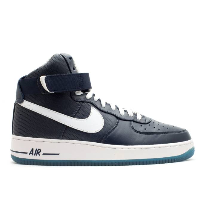 ナイキ Nike 【 Air Force 1 High Premium Le \u0027Futura\u0027 Men Dark Obsidian/White-Unvrsty Bl 】 御機嫌 Premium 割り増し金 メンズ