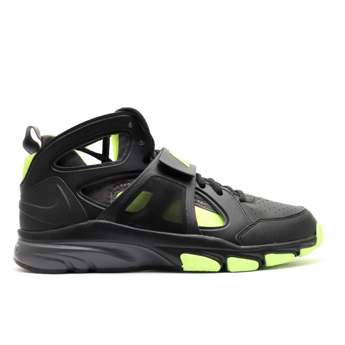 ナイキ Nike 【 Zoom Huarache Tr Mid Men Black/Black-Volt-Dark Grey 】 ズーム Huarache ハラチ ミッド メンズ 黒色 ブラック 灰色 グレー