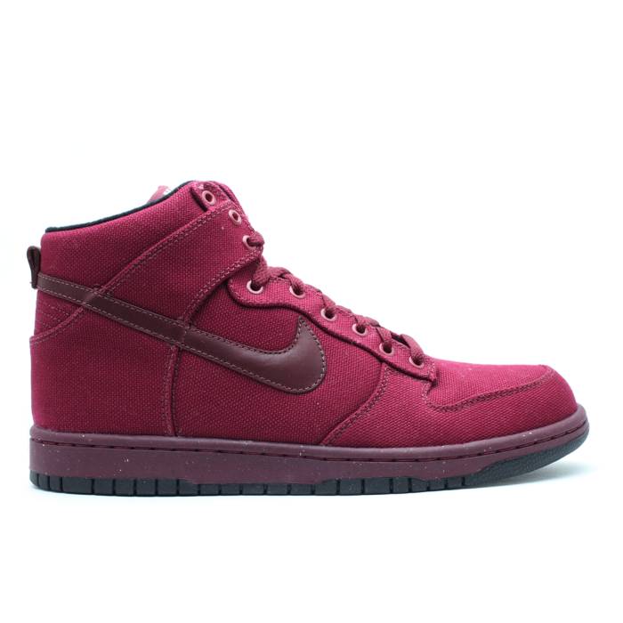 ナイキ Nike 【 Dunk High Canvas Men Red Garnet/Canvas-Black 】 ダンク ハイ メンズ Red 赤・レッド