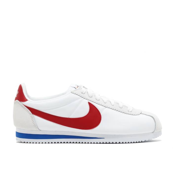 ナイキ Nike 【 Classic Cortez Nylon Premium \u0027Forrest Gump\u0027 Men White/Varsity Red 】 古典派音楽 コルテッツ ナイロン Premium 割り増し金 メンズ 白いこと 白いこと Red 赤・赤いこと
