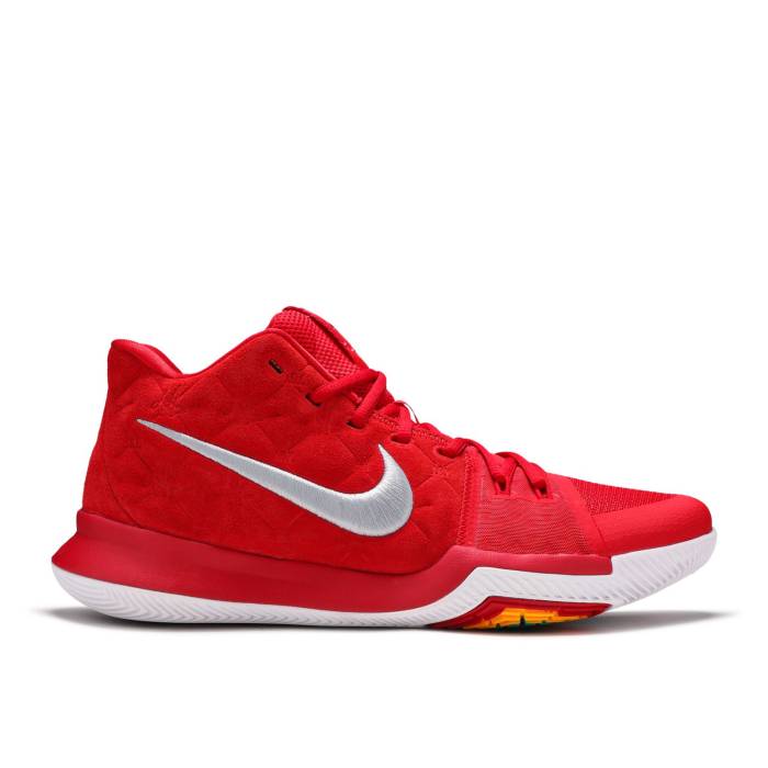 ナイキ Nike 【 Kyrie 3 'University Red' Men University Red/University Red-Wolf Grey 】 Kyrie カイリー メンズ Red 赤・レッド 灰色 グレー｜スニケス