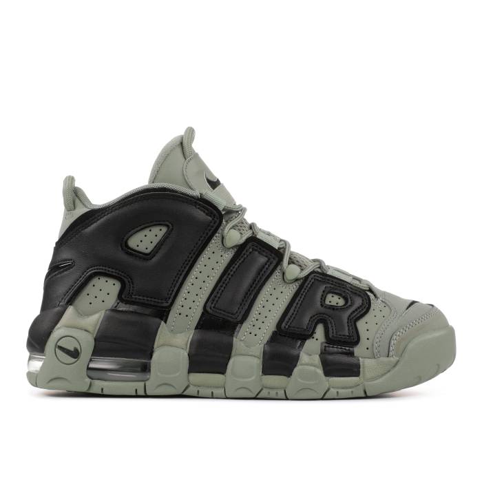 ナイキ Nike 【 Air More Uptempo ガウス \u0027Dark Stucco\u0027 Youth Dark Stucco/Black 】 引き上げるペース お坊っちゃん キッズ 黒いこと 黒いこと
