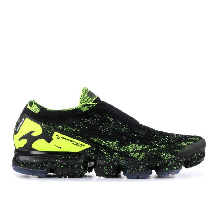 ナイキ Nike 【 Acronym X Air Vapormax Moc 2 \u0027Volt\u0027 Men Black/Volt-Black 】 メンズ 黒いこと 黒いこと