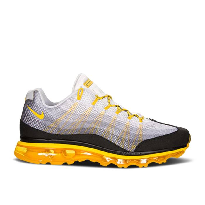 ナイキ Nike 【 Livestrong X Air Max 95 Dynamic Flywire Men Black/Grey-Yellow-White 】 マックス ダイナミック メンズ 黒色 ブラック