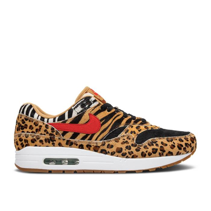 ナイキ Nike 【 Atmos X Air Max 1 Dlx Animal Pack 2018 Special Box Men Wheat/Bison-Classic Green-Sport Red 】 マックス special スペシャル ボックス メンズ ウィート Red 赤・レッド