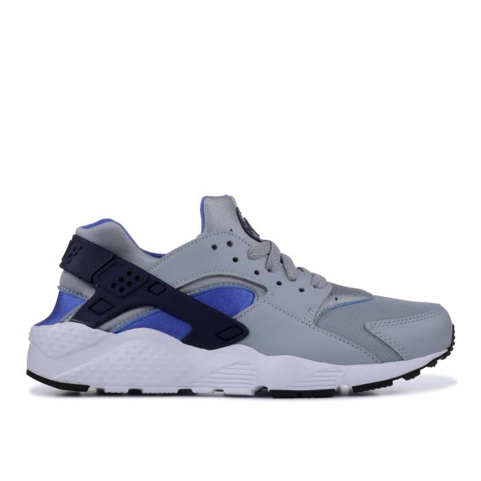 ナイキ Nike 【 Huarache Run Gs Youth Grey/Binary Blue 】 Huarache ハラチ ラン ジュニア キッズ 灰色 グレー 青色 ブルー
