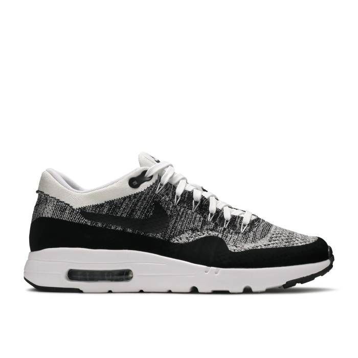 ナイキ Nike 【 Air Max 1 Ultra Flyknit White Black Men White/Black/Black 】 マックス ultra ウルトラ フライニット メンズ 白色 ホワイト 黒色 ブラック