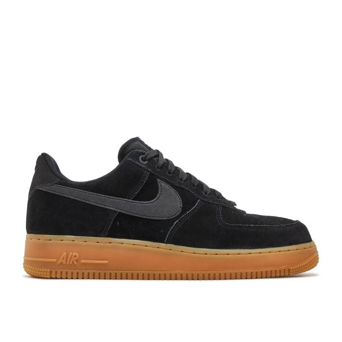 ナイキ Nike 【 Air Force 1 07 Lv8 Suede 'Black Gum' Men Black/Black-Gum Medium Brown 】 スエード・スウェード メンズ 黒色 ブラック 茶色 ブラウン