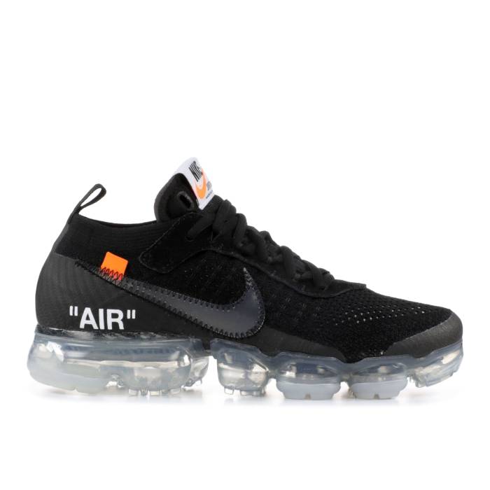 ナイキ Nike 【 Off-White X Air Vapormax \u0027Part 2\u0027 Men Black/Total Orange-Clear 】 象牙色 メンズ 黒いこと 黒いこと メンズ靴-靴