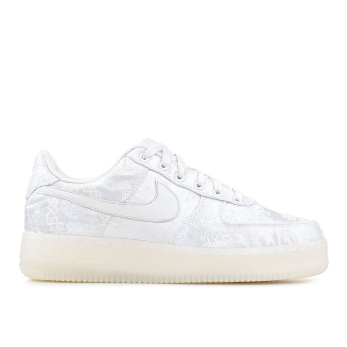 ナイキ Nike 【 Clot X Air Force 1 Premium \u00271World\u0027 Men White/White-White 】 クロット Premium 割り増し金 メンズ 白いこと 白いこと