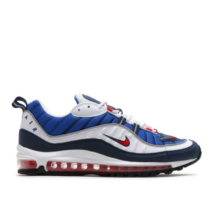 ナイキ Nike 【 Air Max 98 'Gundam' Men White/University Red-Obsidian 】 マックス 靴 メンズ靴 スニーカー メンズ 白色 ホワイト画像